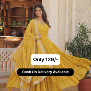premium gown with dupatta