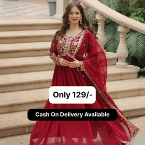 FESTIVAL SPECIAL SEQUINS EMBROIDERES GOWN WITH DUPATTA