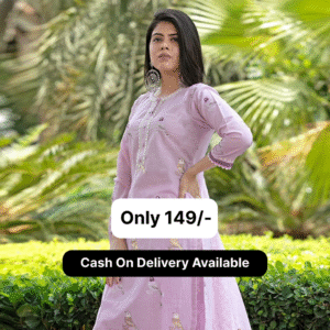 Bird Printed Cotton Kurta and Pant Set with Dupatta